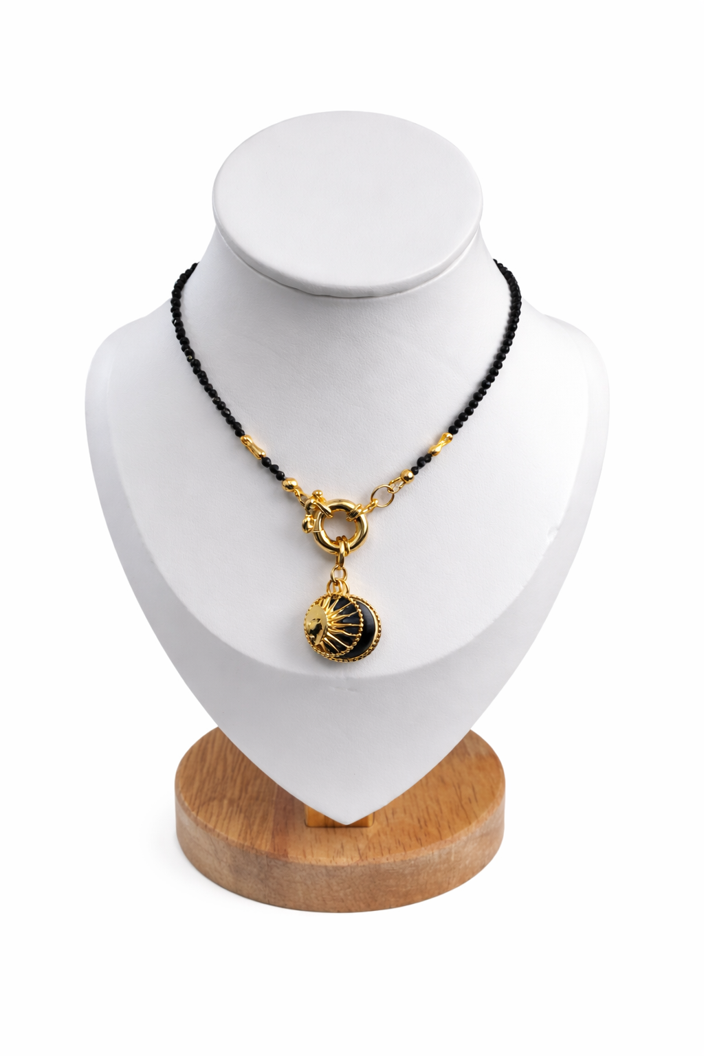 Collar de ágata negra