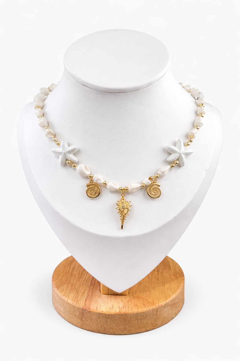 Collar de Caracoles con Ceramica