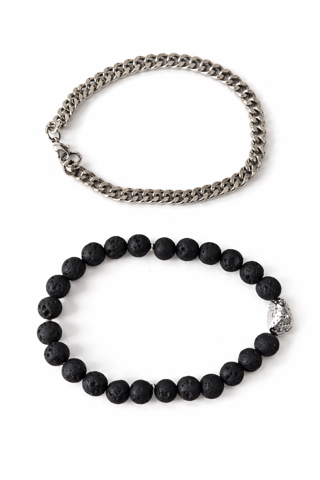 Pulsera de Piedra de Lava Natural