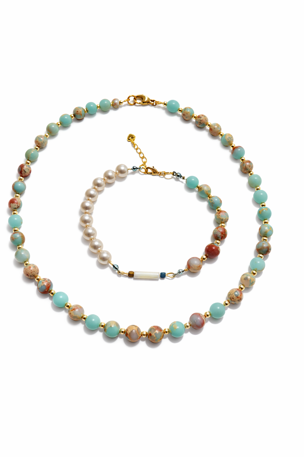 Kit de Collar y Pulsera de Variscita