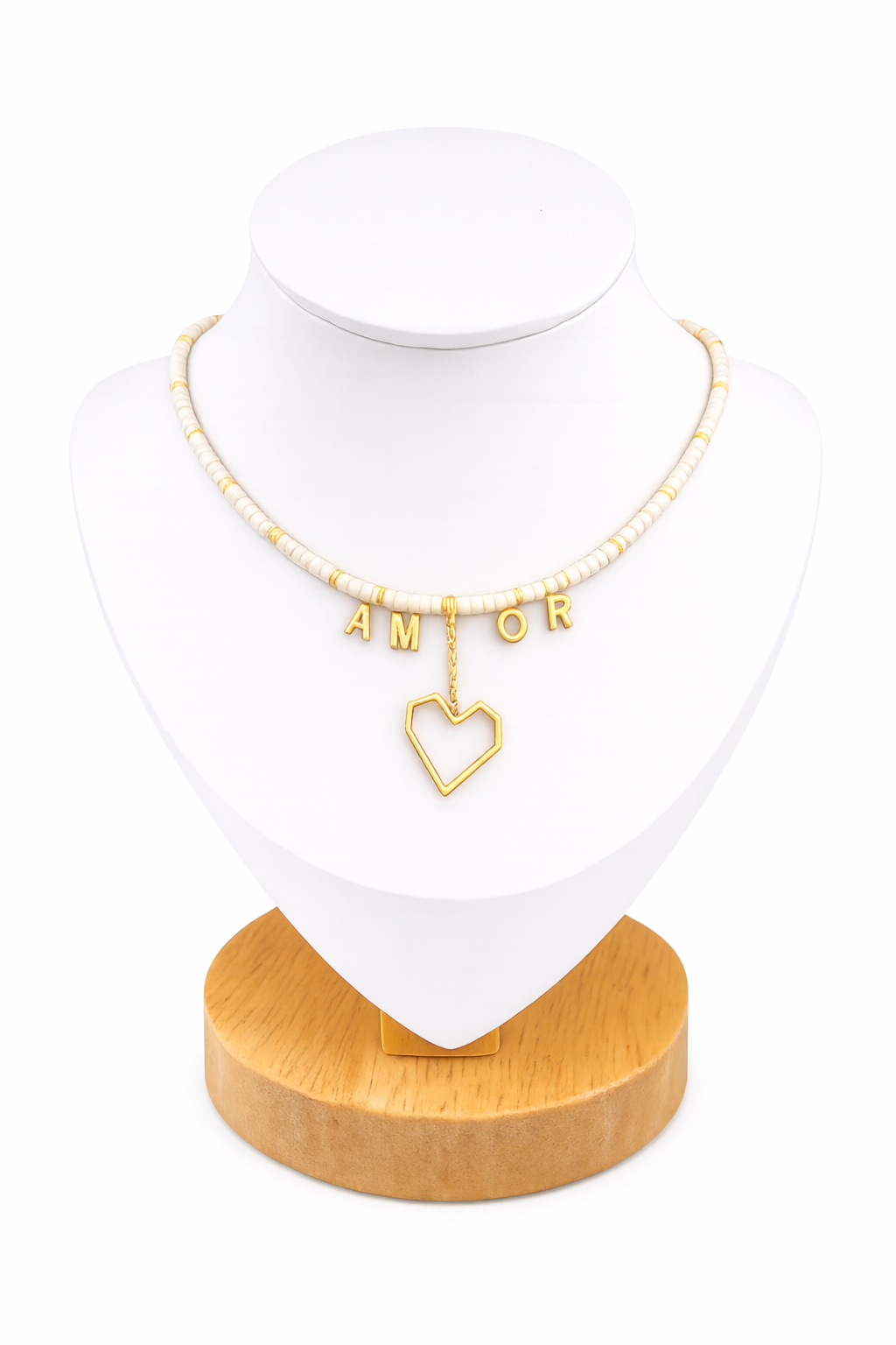 Collar con Сirconita Сúbica Blanca